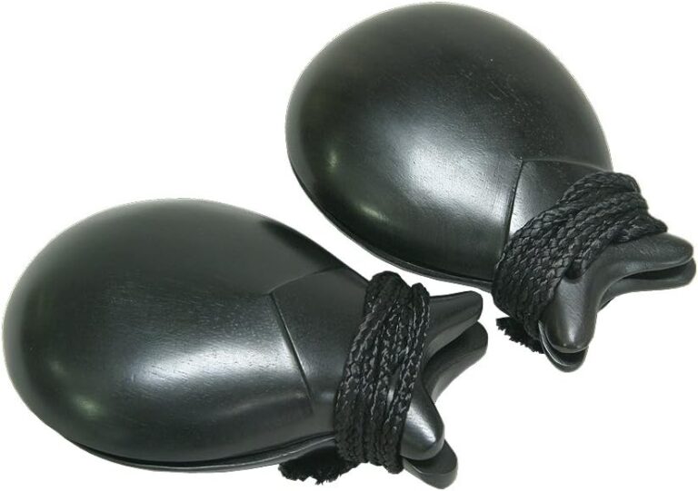 DOBANI Ebony Castanets, 2 5/8 Inch Pair | Professional Quality Hand Percussion