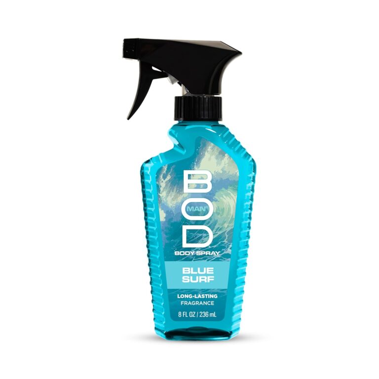 BOD Man Blue Surf Fragrance Body Spray | 8 fl oz | Fresh Aquatic Scent for Men