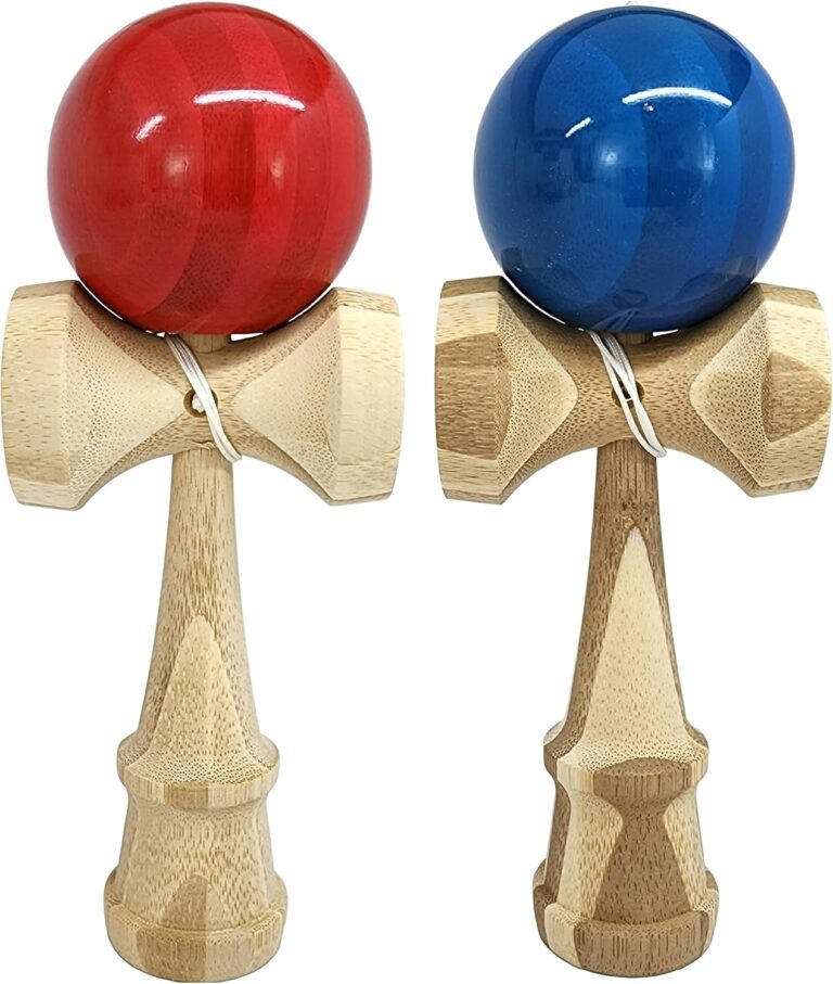 Competition Pro Kendama 2-Pack | Full Size Wooden Ball & Cup Coordination Toy | Blue & Red Bundle