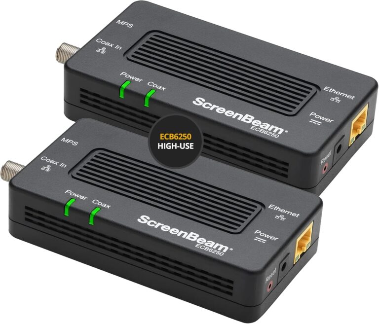 ScreenBeam MoCA 2.5 Network Adapter Starter Kit | High-Speed Ethernet Over Coax for Whole-Home Internet