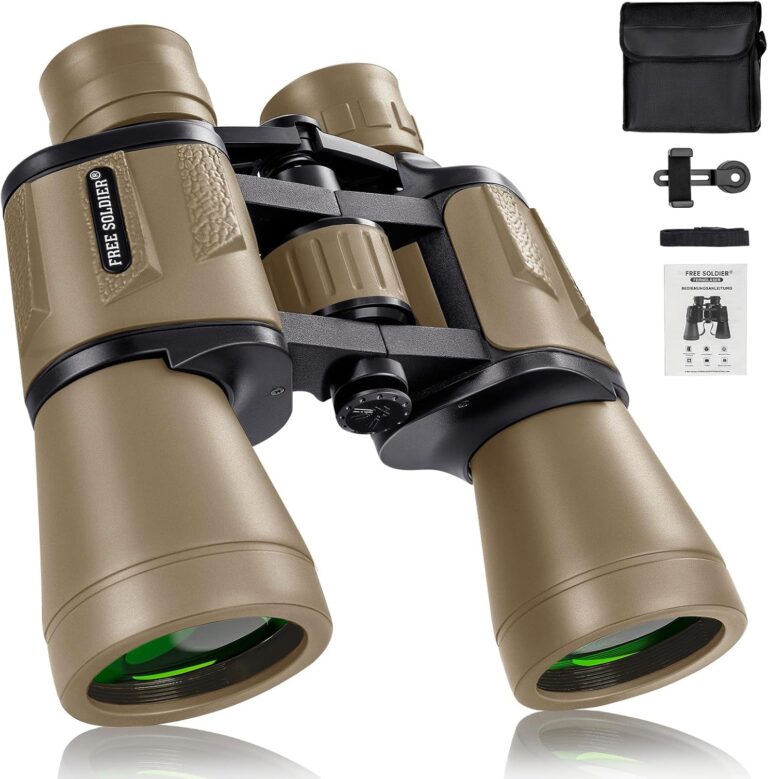 20×50 Binoculars for Adults with Smartphone Adapter – High Powered for Bird Watching, Hunting, Hiking & Travel