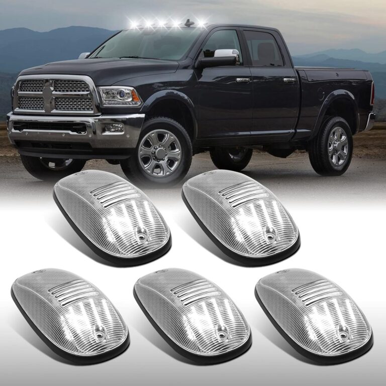 5PCS LED Cab Roof Lights for 2003-2018 Ram Trucks – White Clearance Running Lights