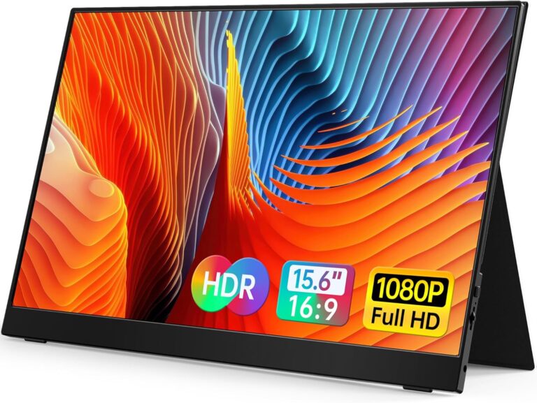 VILVA 15.6″ FHD Portable Monitor for Laptop | USB-C HDMI External Display for PC, Mac, Phone, Gaming Consoles