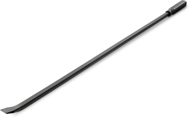 TEKTON 45 Inch Angled End Handled Pry Bar | LSQ42045 | Made in USA | Heavy-Duty Leverage Tool