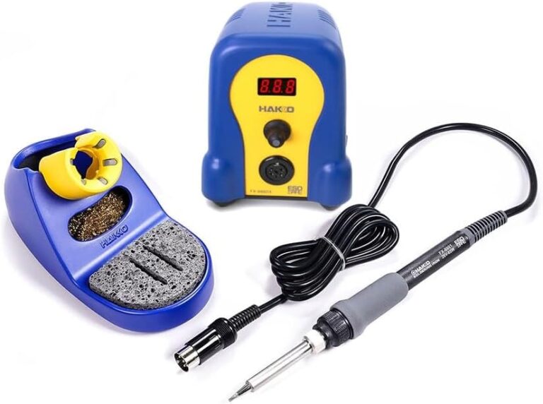 Hakko FX888DX-010BY Digital Soldering Station with Rotary Encoder | Professional Blue/Yellow