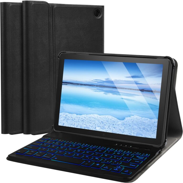 Detachable Backlit Keyboard Case for Amazon Fire HD 8 & 8 Plus (2024) – Rechargeable & Protective