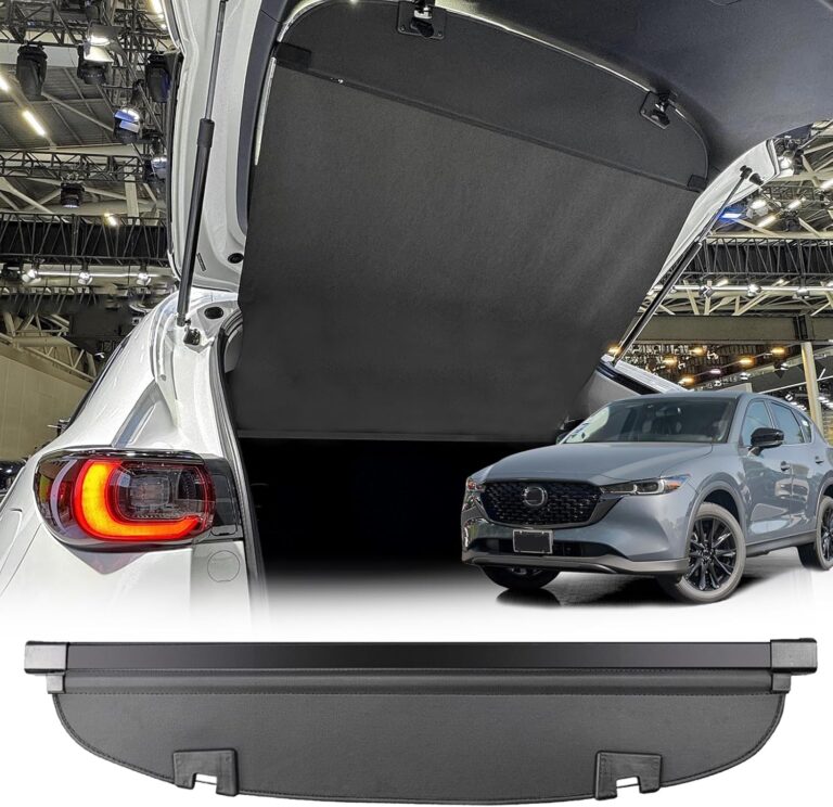 Leather Retractable Cargo Cover for Mazda CX-5 (2017-2025) | Anti-Peeping Trunk Privacy Screen & Anti-Theft Accessory