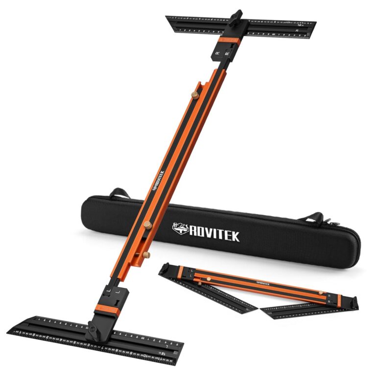 Stair Tread Template Tool & Gauge | Precision Measuring Tool for Stairs & Shelf Layout, No Assembly, Bag Included