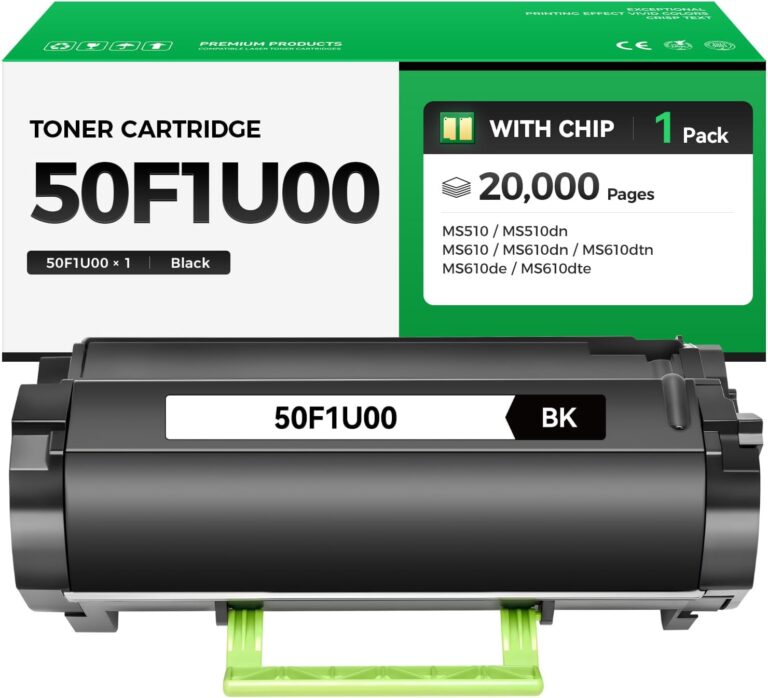 50F1U00 Ultra High Yield Toner Cartridge Black 1-Pack – Replacement for Lexmark MS510, MS610 Series Printers