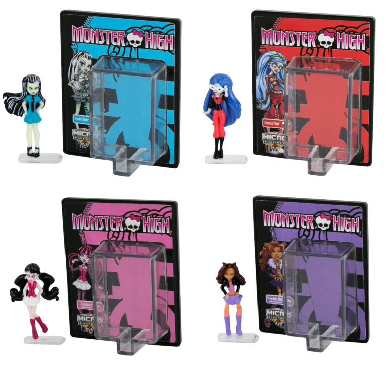 World’s Smallest Monster High Micro Figures 4-Pack | Miniature Collectible Dolls