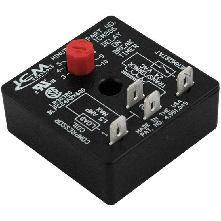 ICM Controls ICM206 Delay On Break Timer: 4-Terminal, 10-Minute Fixed Timing for HVAC Precision Control