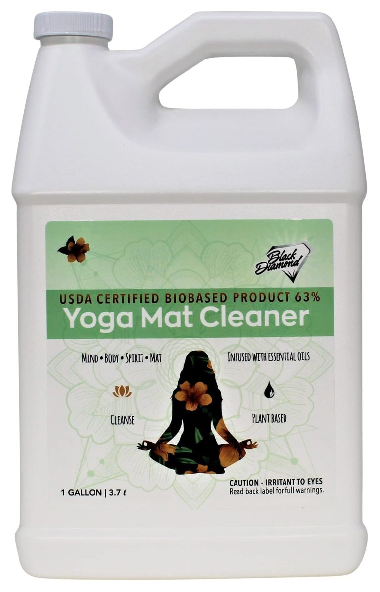 Black Diamond Stoneworks Yoga Mat Cleaner: USDA Certified Biobased Essential Oil Formula for All Mat Types – 1-Gallon Professional Grade