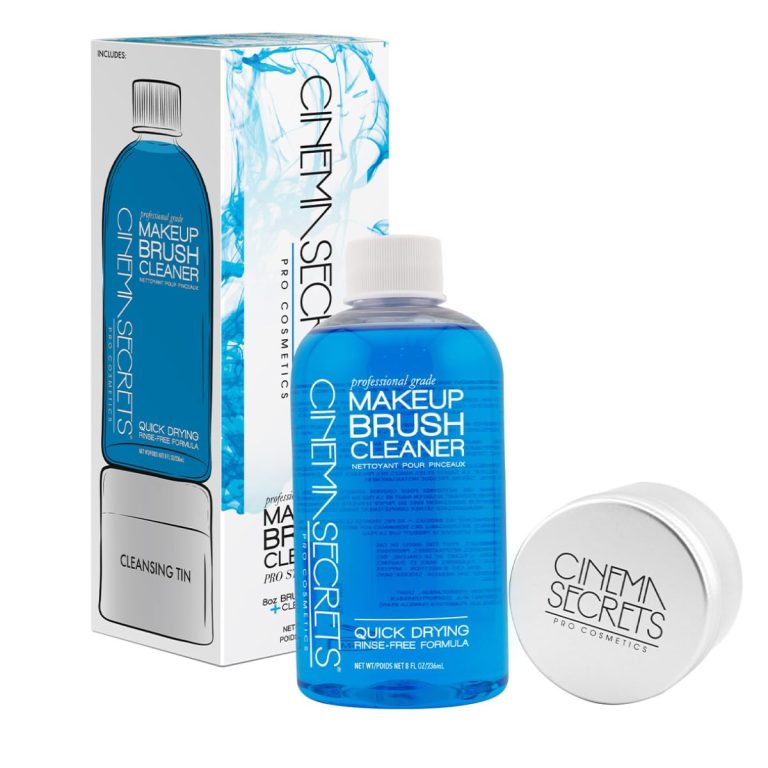 Cinema Secrets Brush Cleaner Kit: Professional Rinse-Free Formula for Waterproof Makeup Removal & Quick-Dry Results