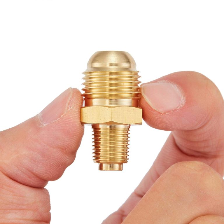 Litorange 3 PCS Propane Orifice Connector Brass Tube Fitting 3/8″ Flare x 1/8″ MNPT – Precision-Grade Turkey Fryer Parts for Reliable Gas Fl