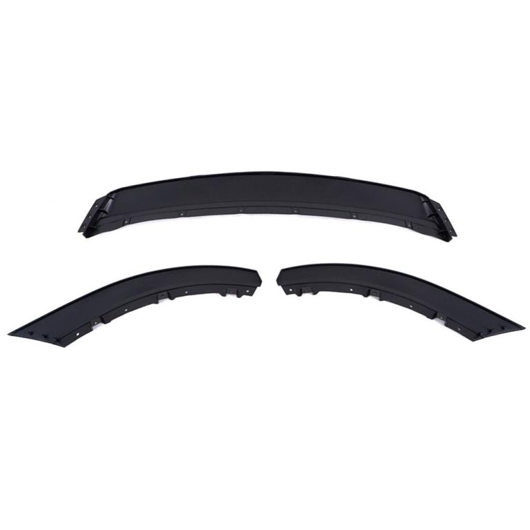 SCITOO 3PCS Front Bumper Lip for 2013-2014 Ford Mustang: Matte Black PP Plastic Air Dam Spoiler – Expert Aerodynamic Upgrade