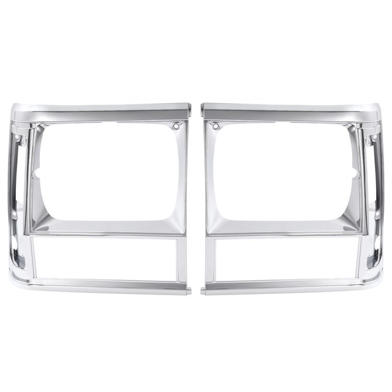 HECASA Pair Headlight Bezels for 1991-1996 Jeep Cherokee: OEM Replacement Driver & Passenger Side Trim Covers