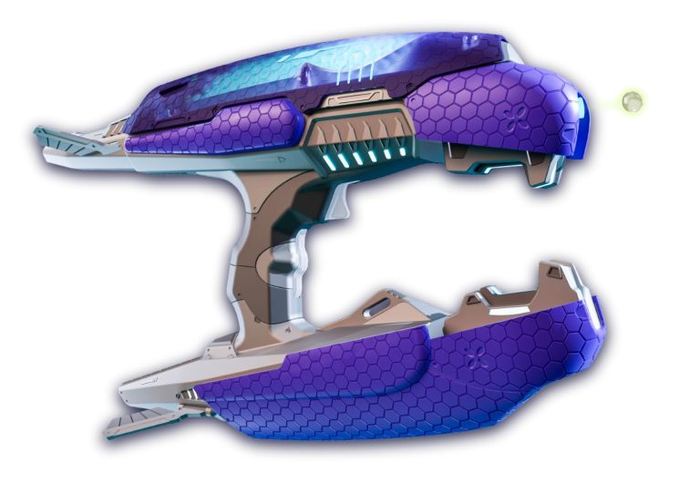 Gel Blaster Halo Plasma Blaster – Type-25 Glow-in-The-Dark Gel Ball Blaster with Tracer Function, Officially Licensed Replica (14+)