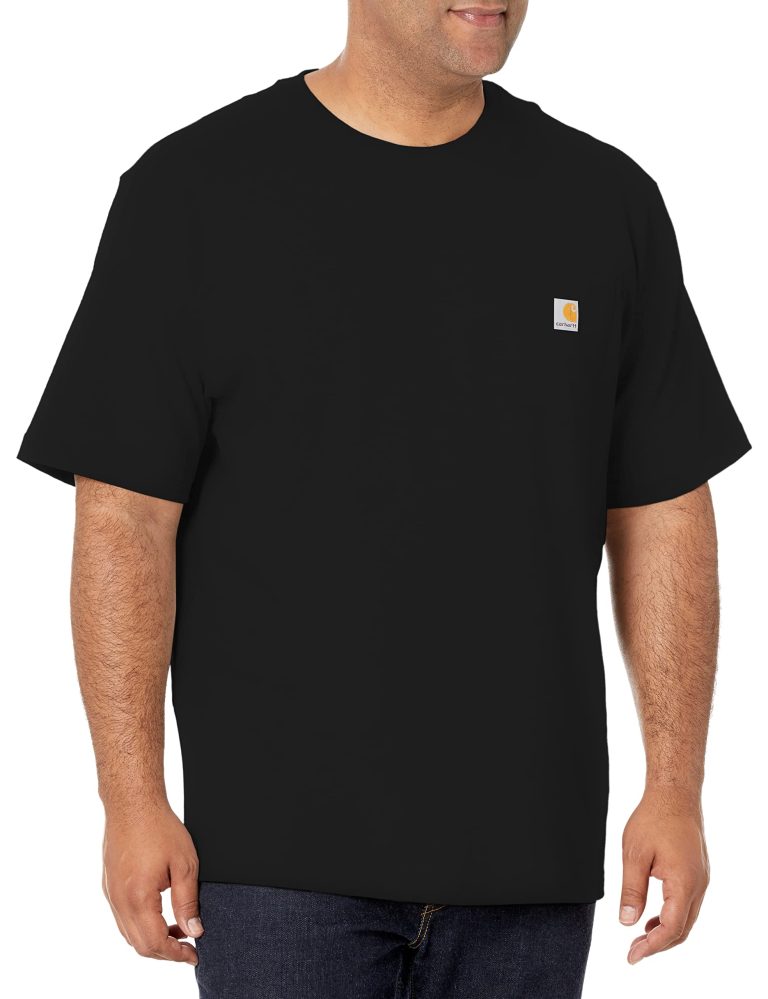 Carhartt Men’s Iconic K87 Pocket T-Shirt in Black: A Workwear Staple That Wears Its History