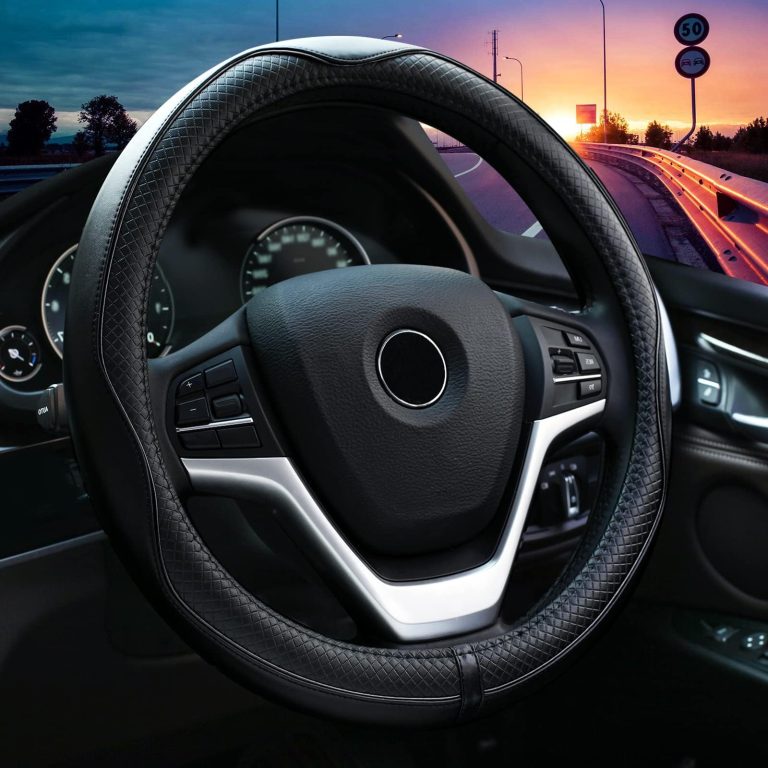 Valleycomfy 15-Inch Universal Steering Wheel Cover: A Genuine Leather Option for Daily Drivers