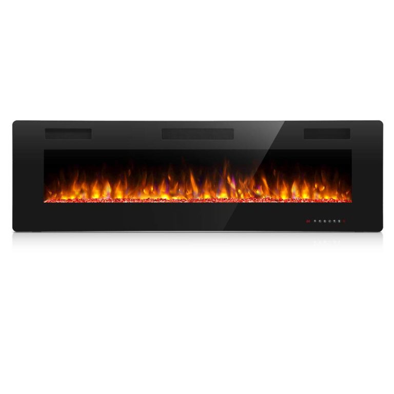 Antarctic Star 36-Inch Linear Electric Fireplace: Recessed or Wall-Mounted Heating with Multicolor Flame Options