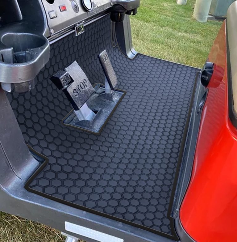 Matericuo Golf Cart Floor Liner Mat: Full Coverage for Club Car Precedent, Onward, Tempo, and Villager Models