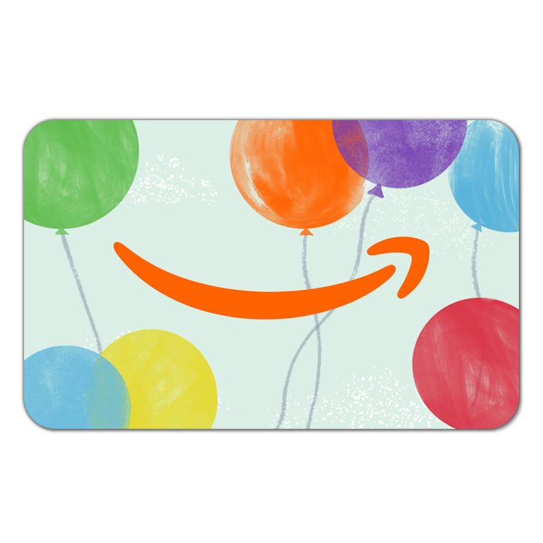 Amazon eGift Card with Bright Balloons Design: A Digital Gift for Last-Minute Needs