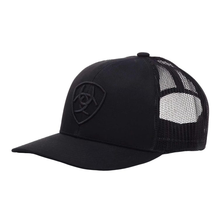 ARIAT Men’s Monochrome Shield Logo Cap: A Solid, No-Fuss Snap-Back for Everyday Wear