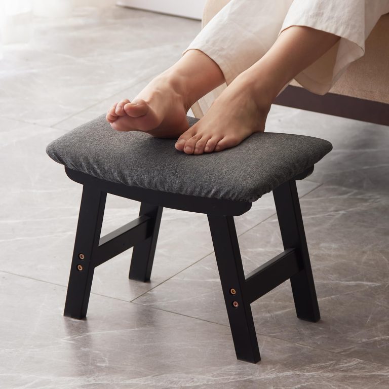 Kitsanery Bamboo Foot Stool Review: A Compact Ottoman for Under-Desk Use and Extra Seating